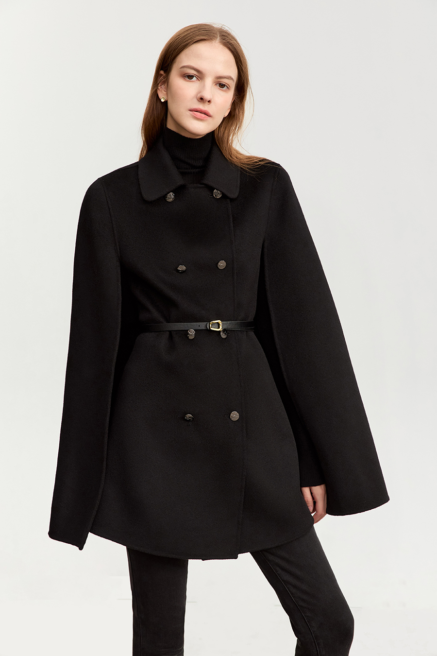 Belted Wool Double - faced Fabric|AMII-AMII.com