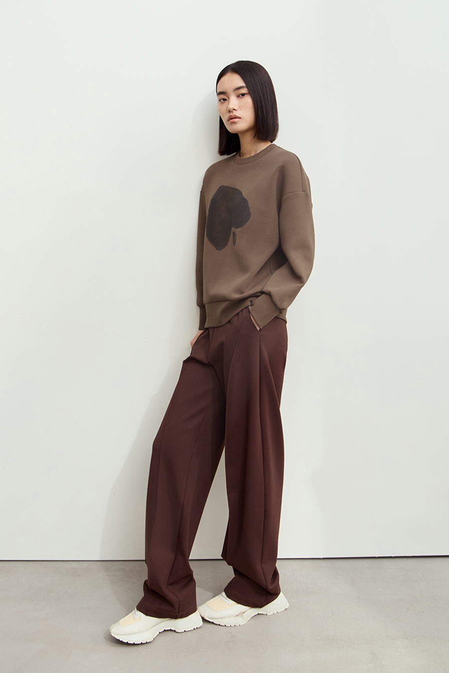 Printed Air Layer Sweatshirt|AMII-AMII.com