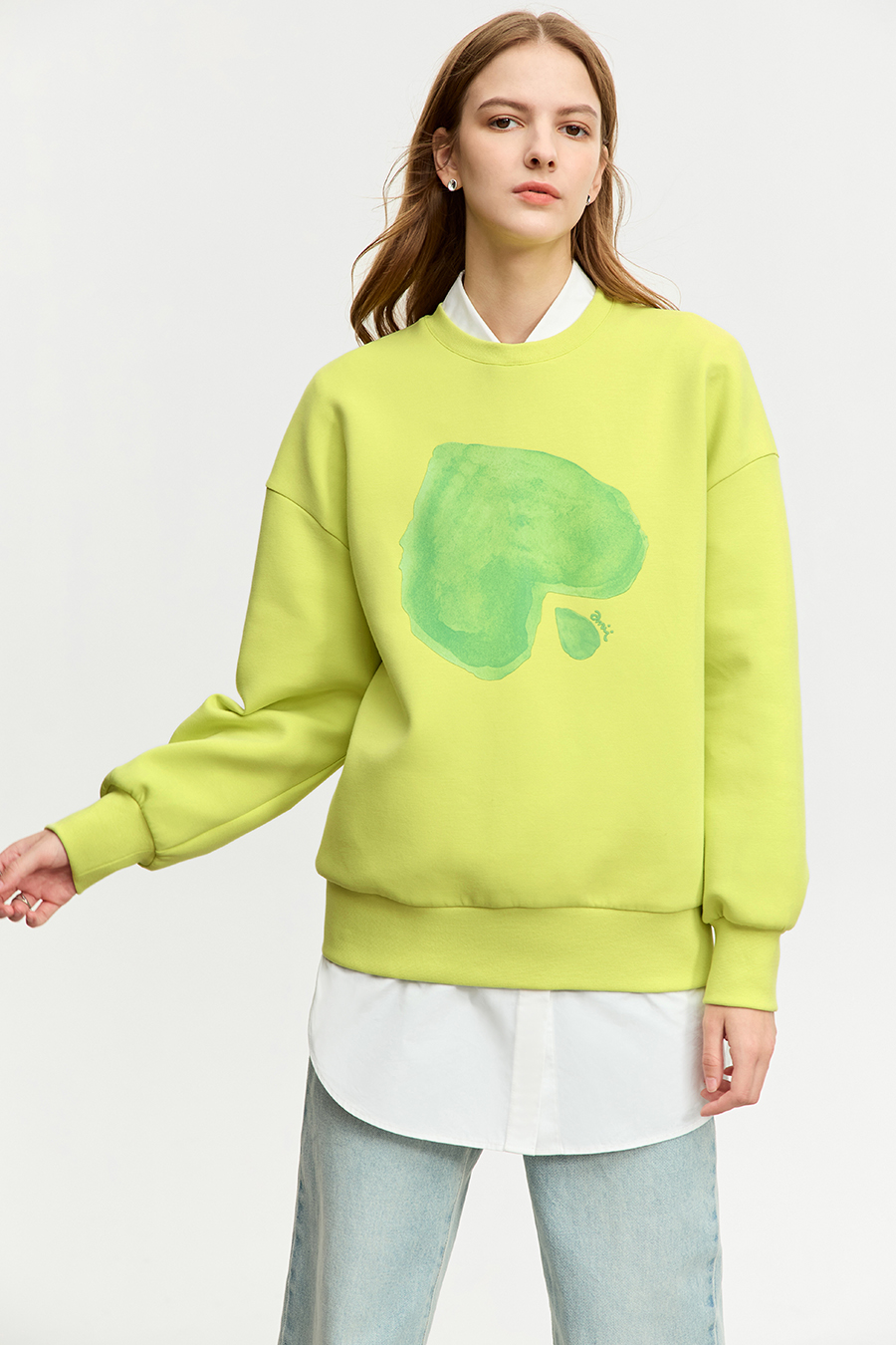 Printed Air Layer Sweatshirt|AMII-AMII.com