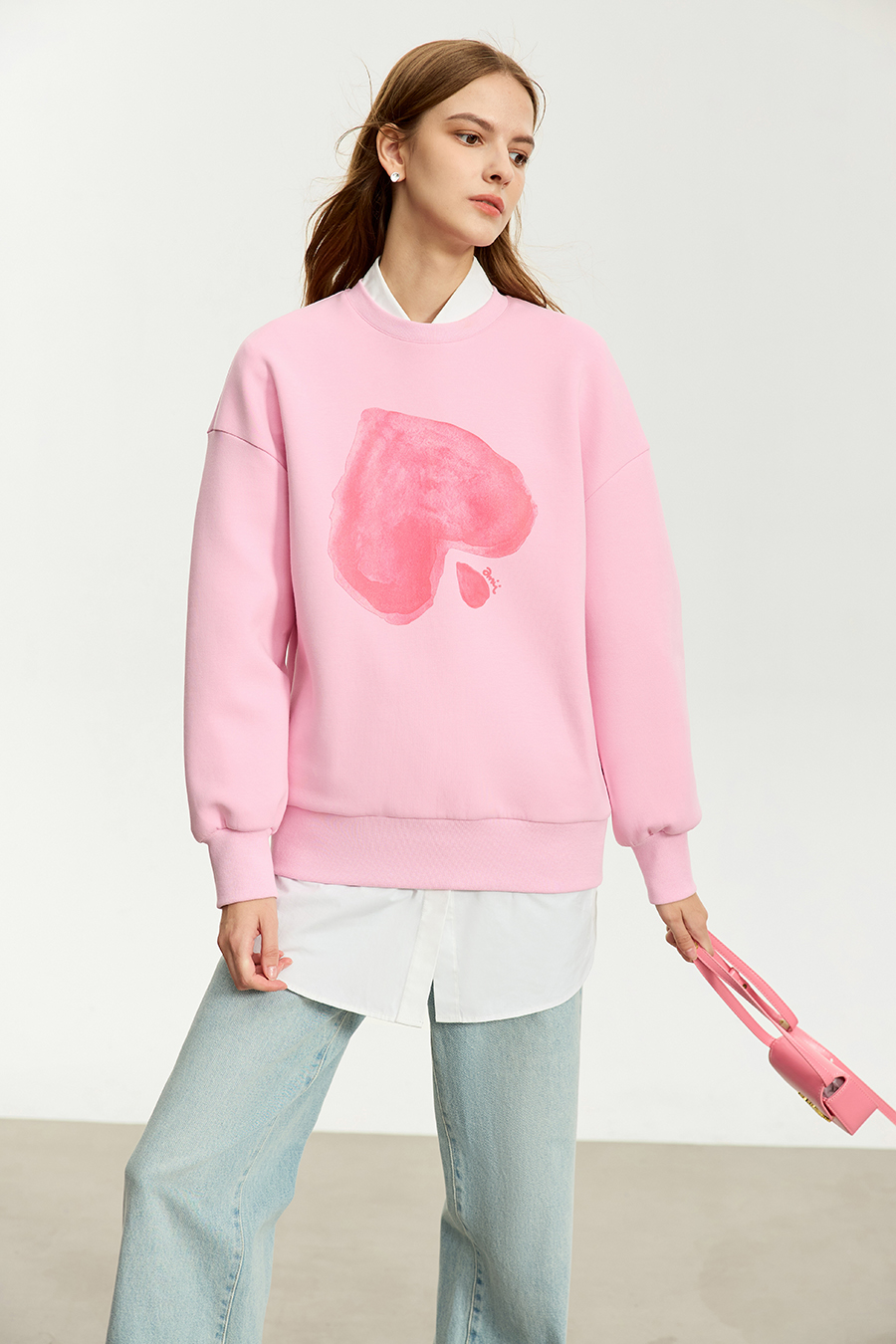 Printed Air Layer Sweatshirt|AMII-AMII.com