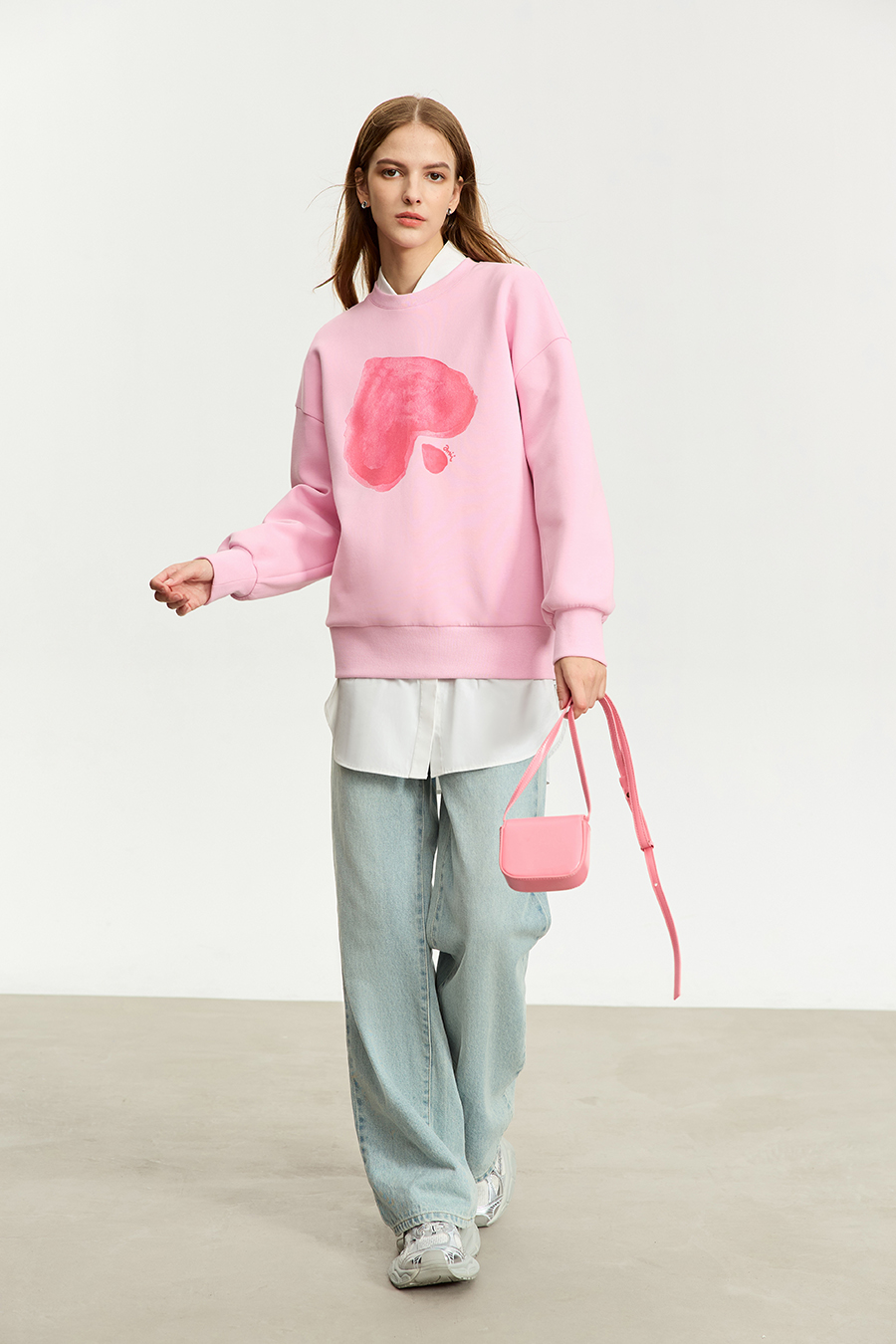 Printed Air Layer Sweatshirt|AMII-AMII.com