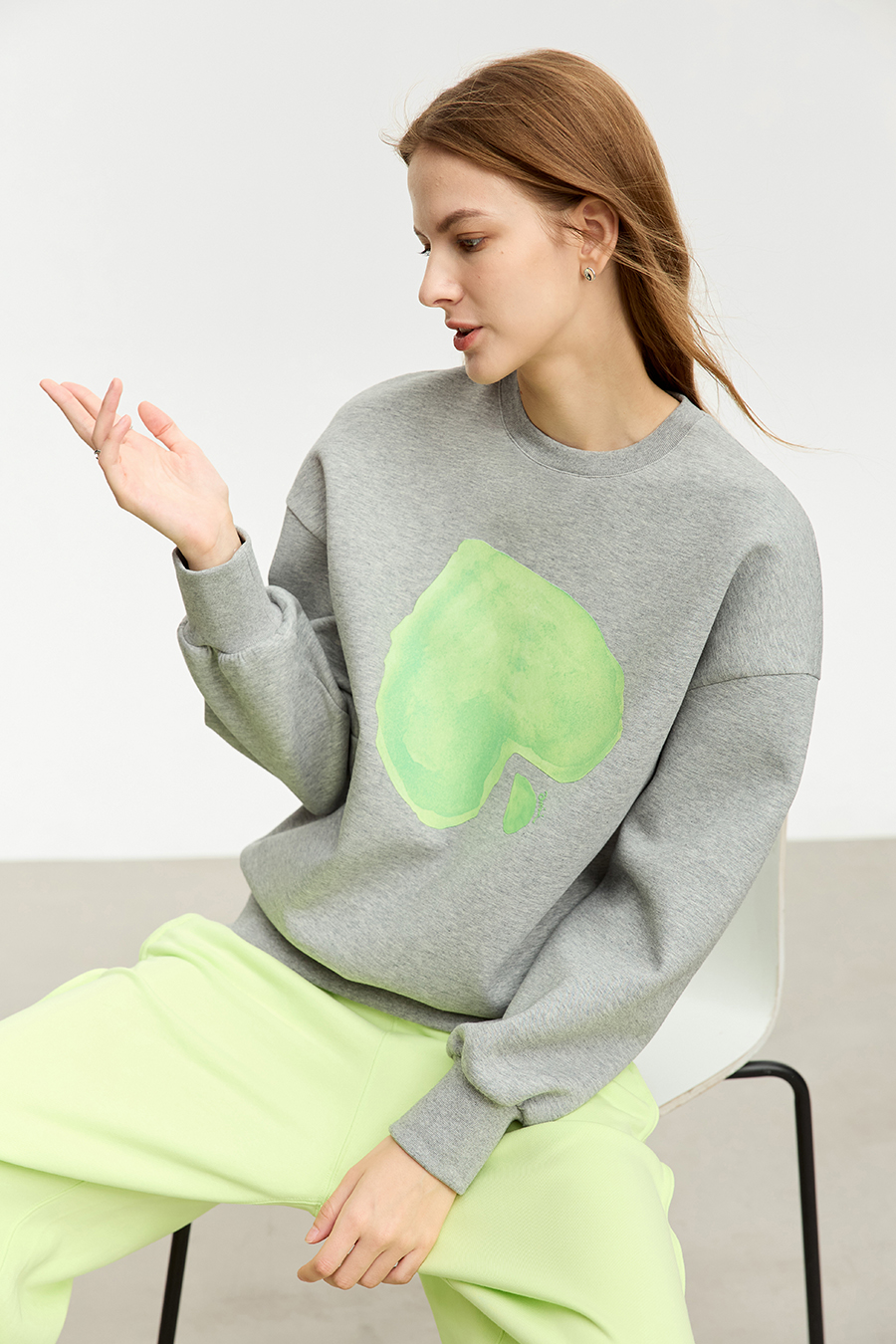 Printed Air Layer Sweatshirt|AMII-AMII.com