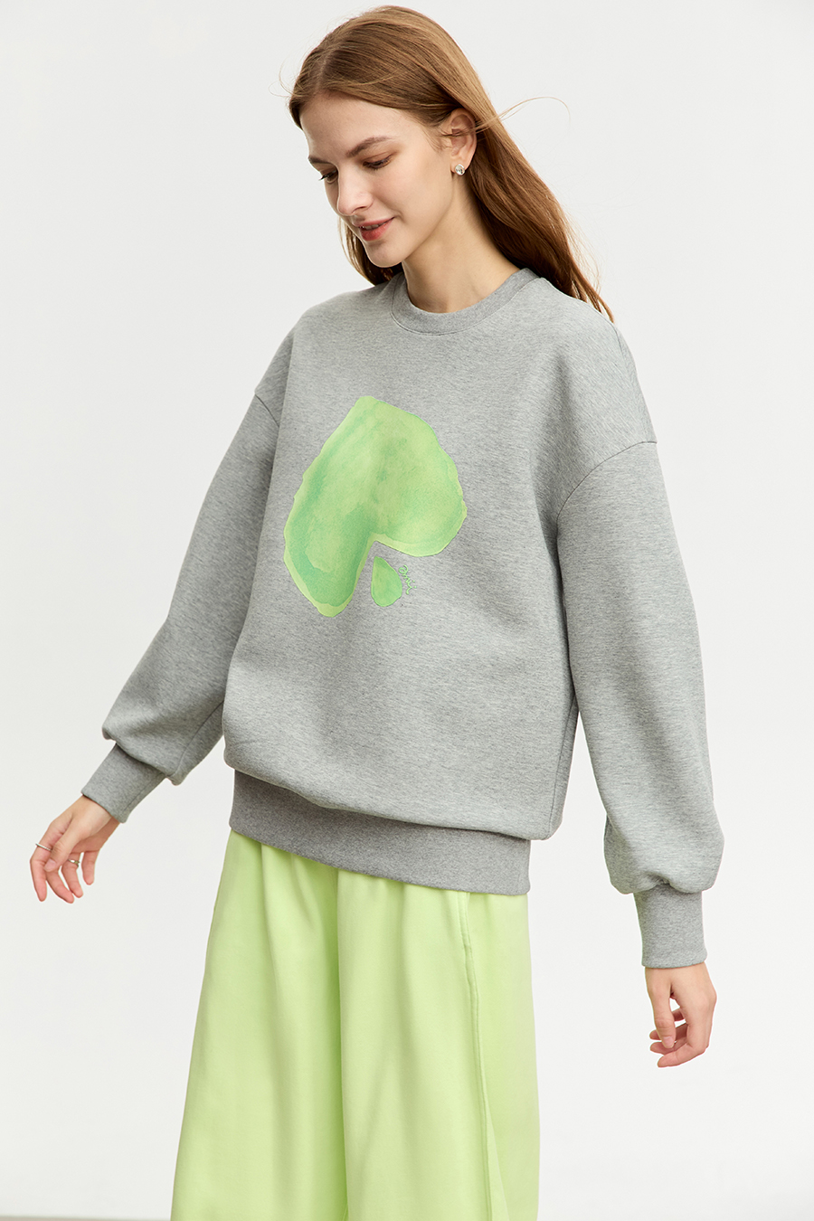 Printed Air Layer Sweatshirt|AMII-AMII.com