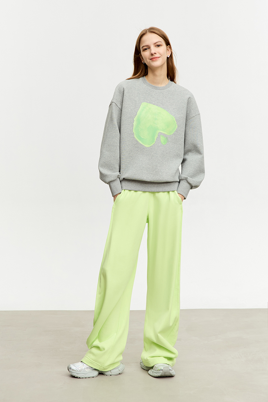 Printed Air Layer Sweatshirt|AMII-AMII.com