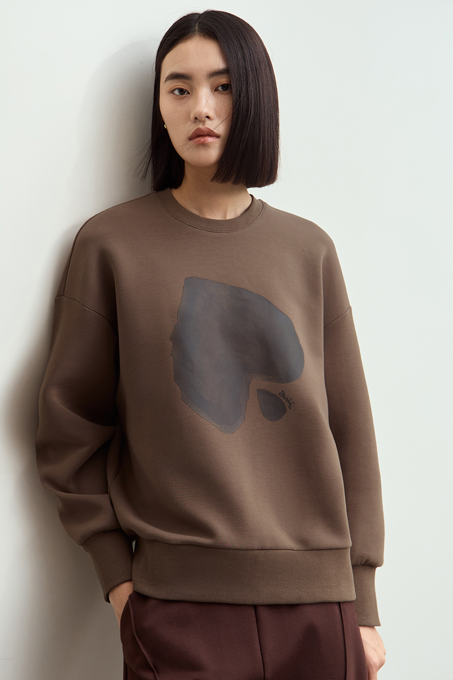Printed Air Layer Sweatshirt|AMII-AMII.com