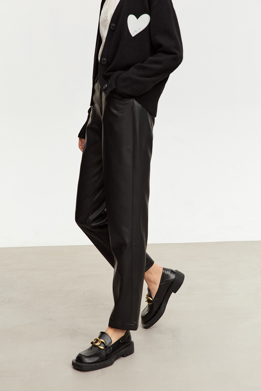 Eco - Leather Nine - pants|AMII-AMII.com