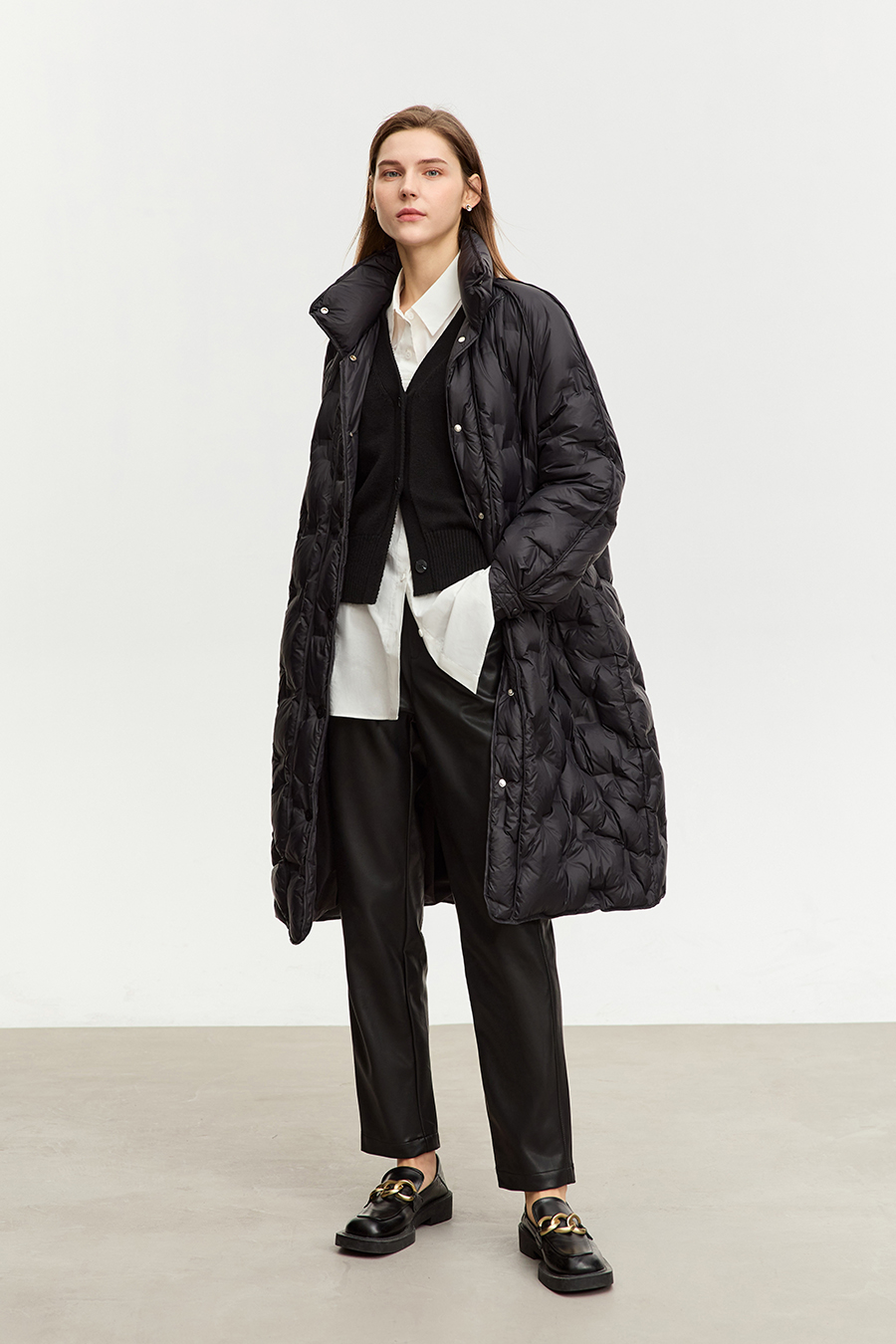 Eco - Leather Nine - pants|AMII-AMII.com