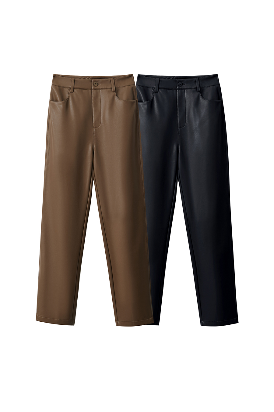 Eco - Leather Nine - pants|AMII-AMII.com