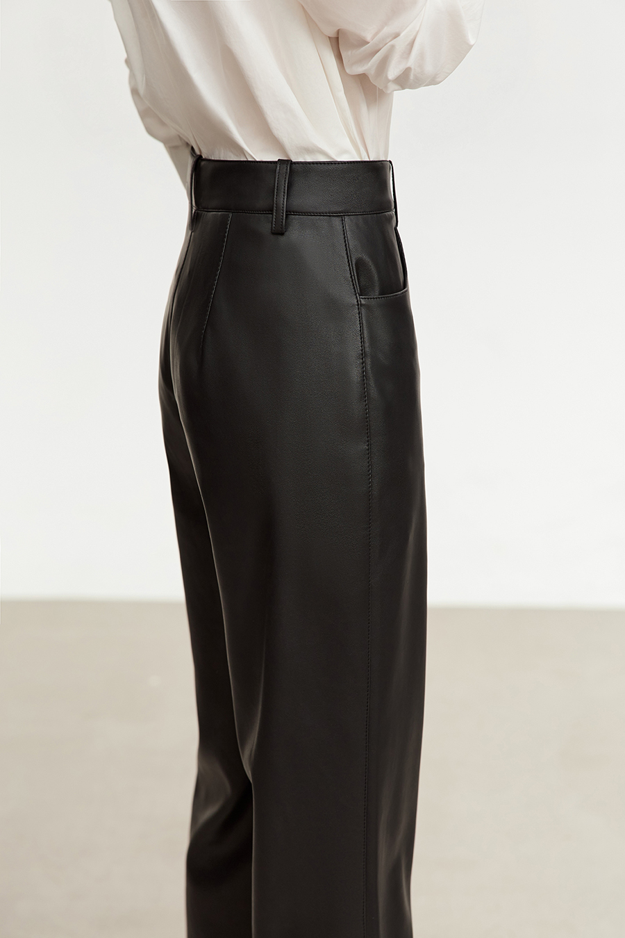 Eco - Leather Nine - pants|AMII-AMII.com
