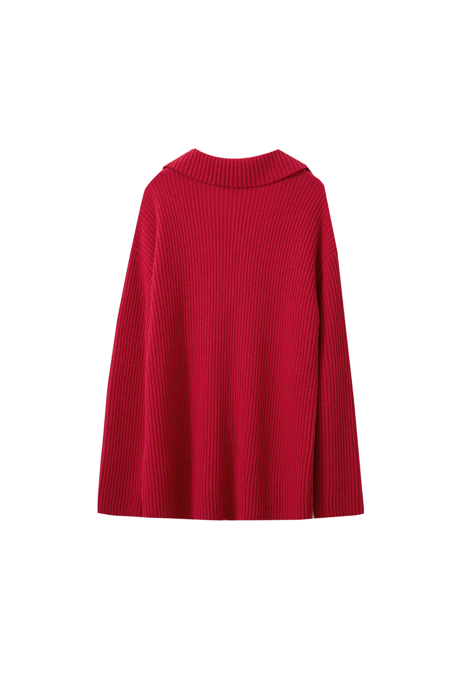 Lapel V - Neck Loose Sweater|AMII-AMII.com