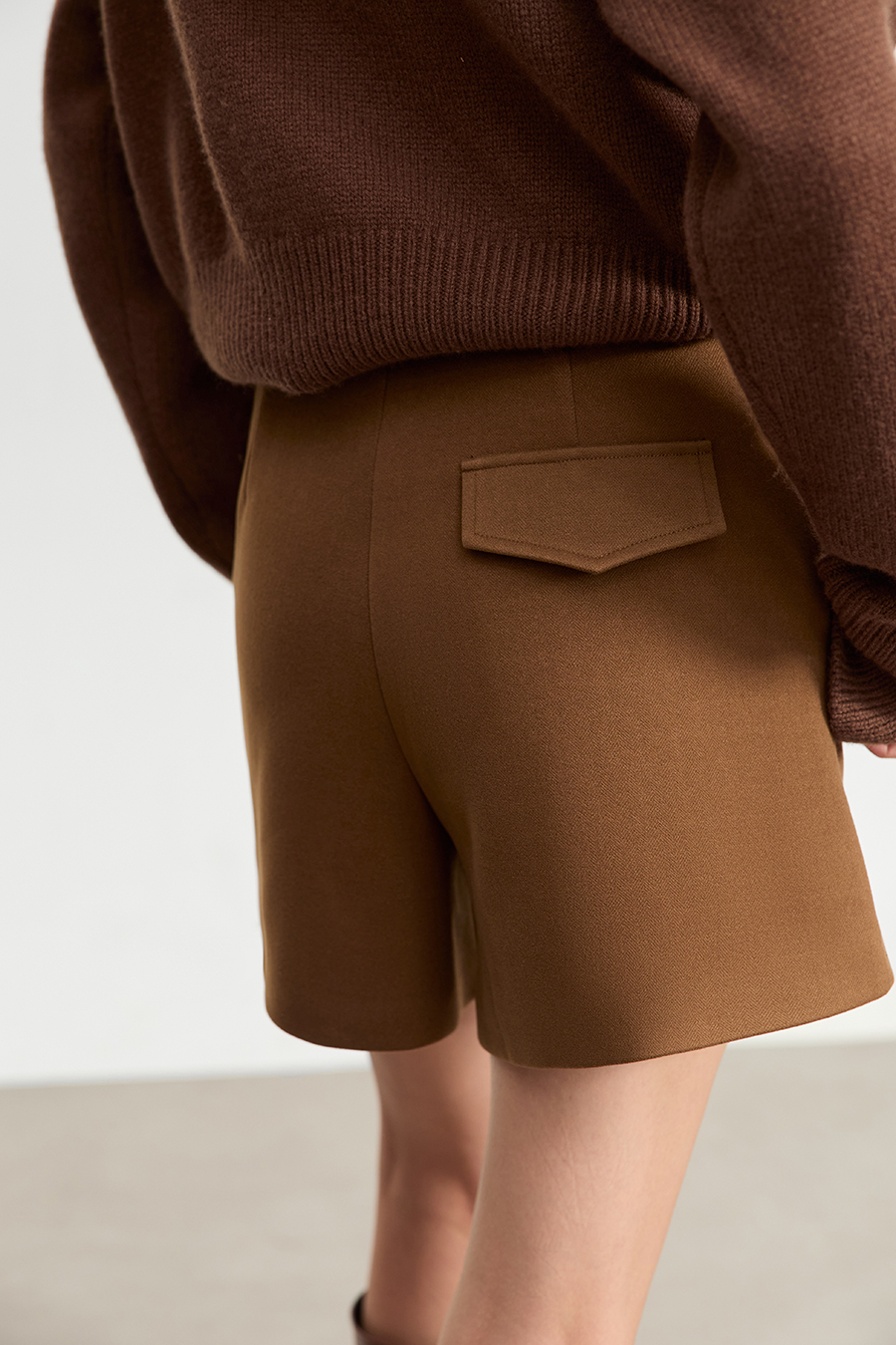 Belted Casual Shorts|AMII-AMII.com