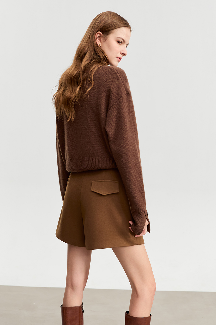 Belted Casual Shorts|AMII-AMII.com