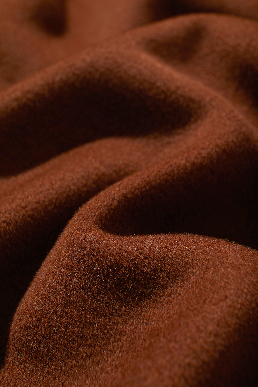 Belted Mid-length Double-faced Wool Coat