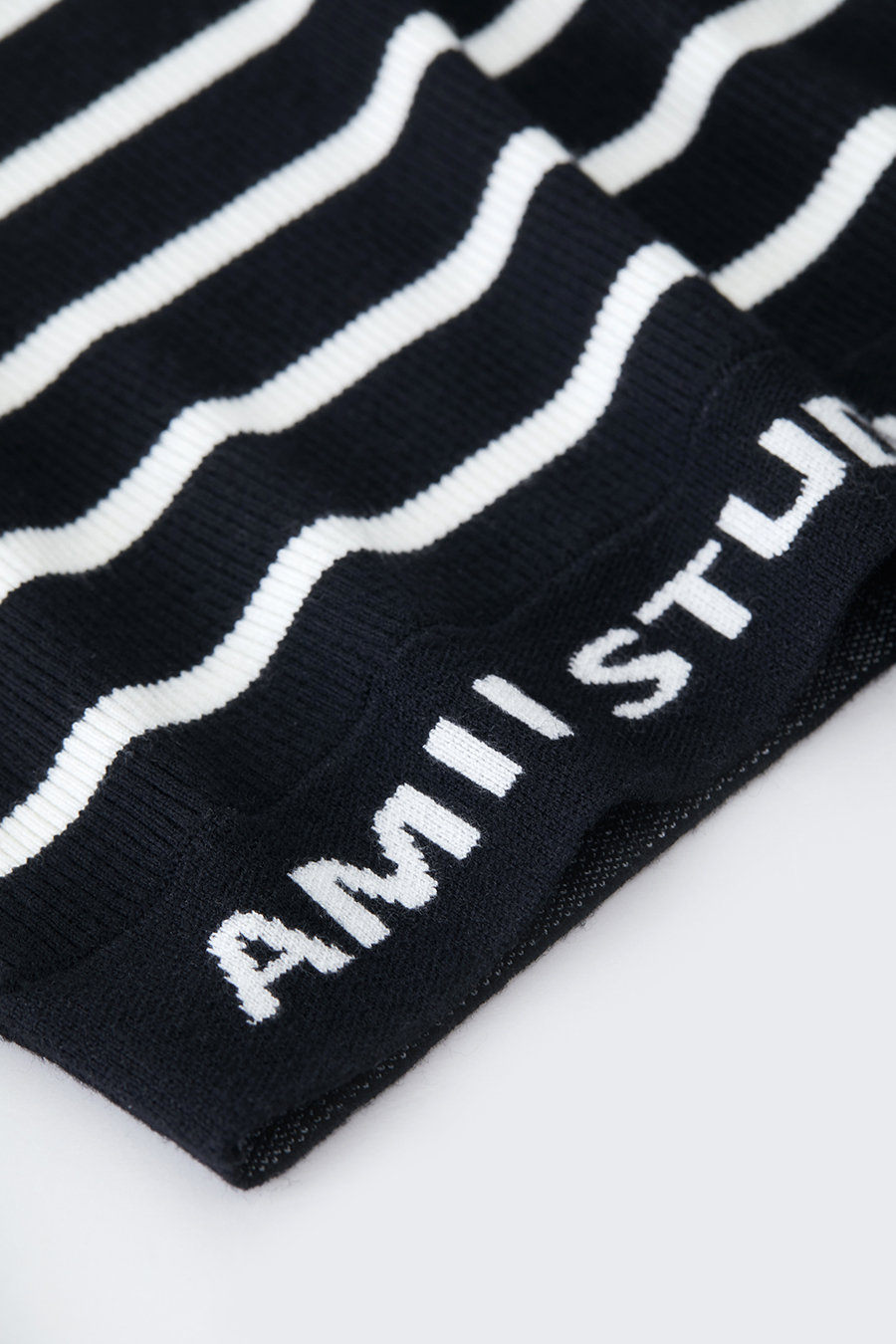 Slim Fit Striped Jacquard Sweater