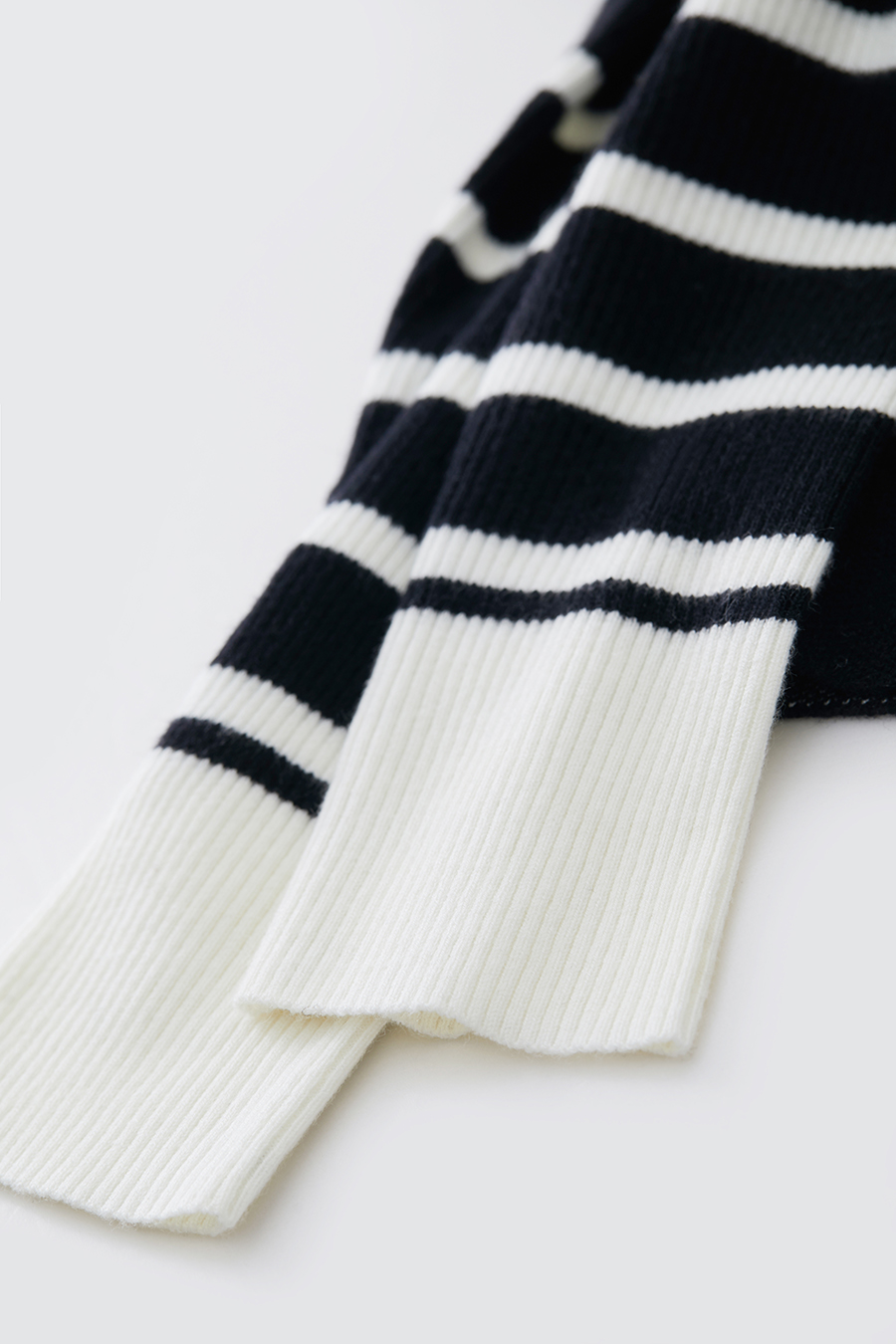 Slim Fit Striped Jacquard Sweater