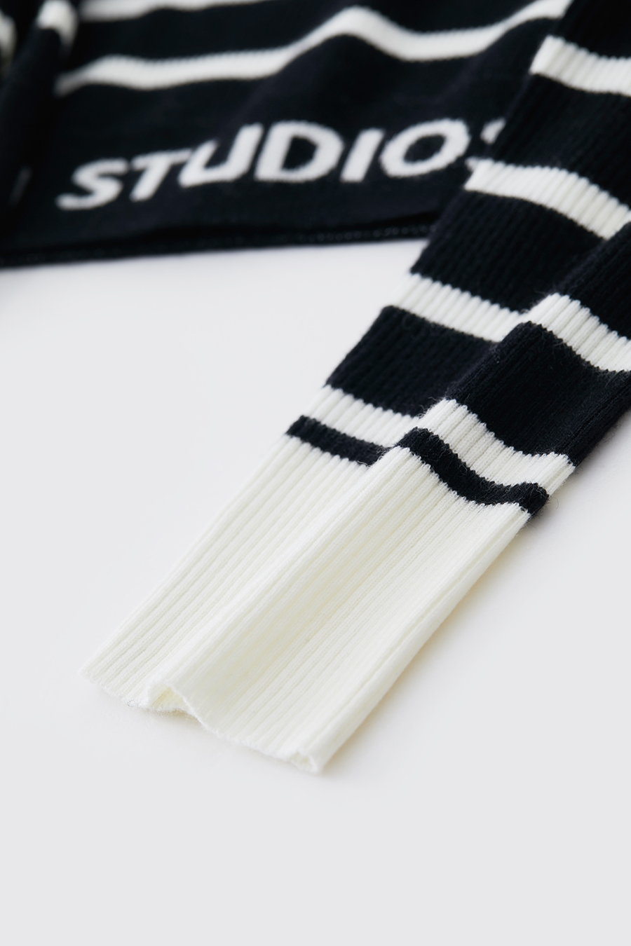 Slim Fit Striped Jacquard Sweater