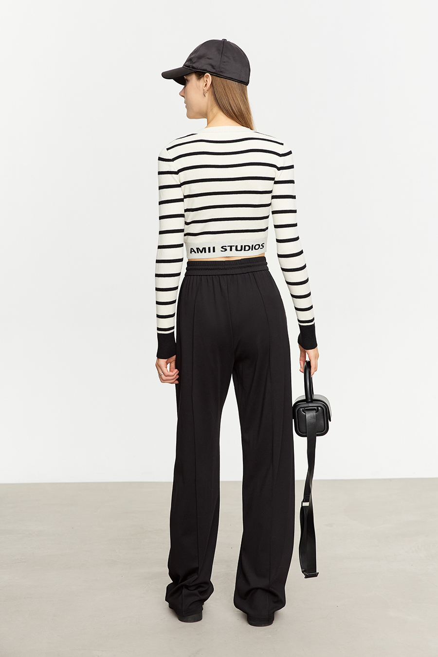 Slim Fit Striped Jacquard Sweater