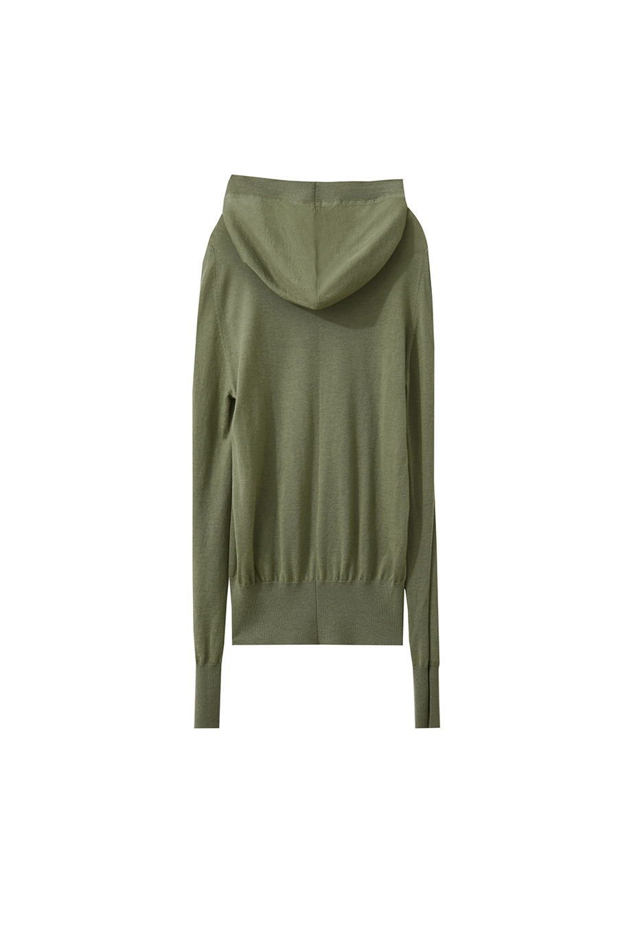 Wool Blend Hooded Sweater|AMII-AMII.com