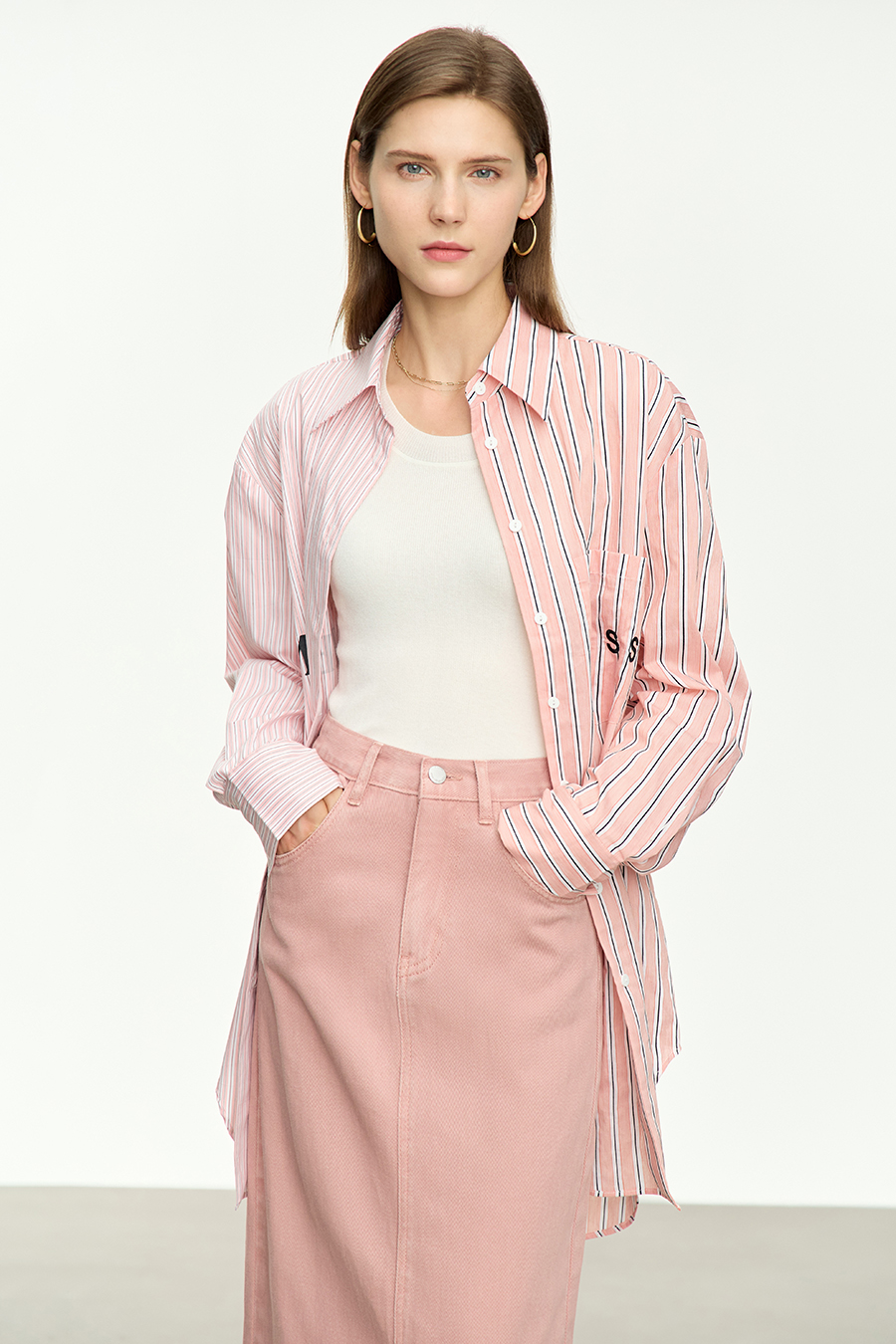 Slim Fit Versatile U-Neck Sweater|AMII-AMII.com