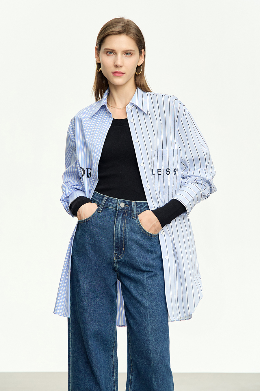 Slim Fit Versatile U-Neck Sweater|AMII-AMII.com