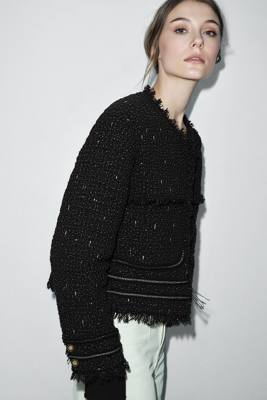 Tweed Short Elegant Coat