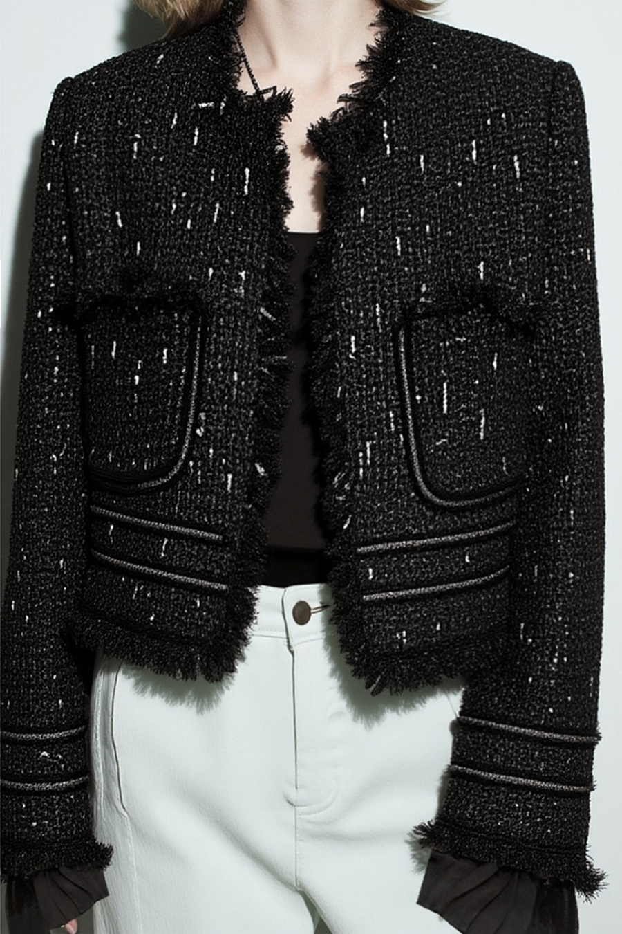 Tweed Short Elegant Coat