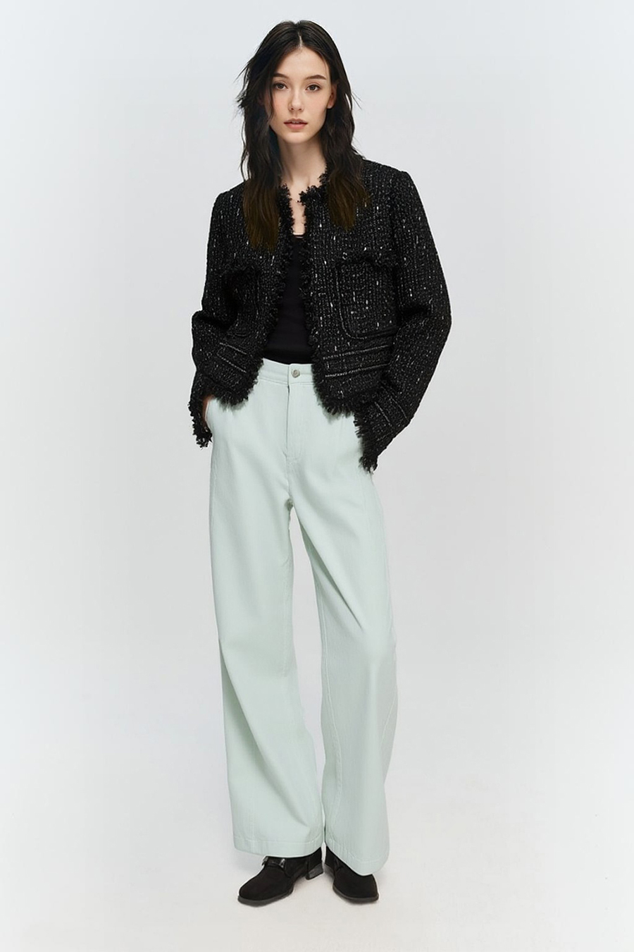 Tweed Short Elegant Coat