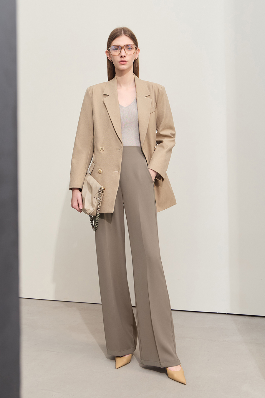 Versatile wide-leg casual trousers|AMII