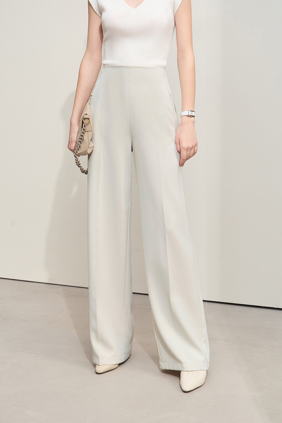 Versatile wide-leg casual trousers|AMII