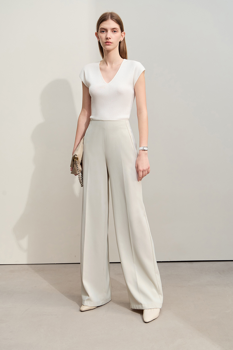 Versatile wide-leg casual trousers|AMII