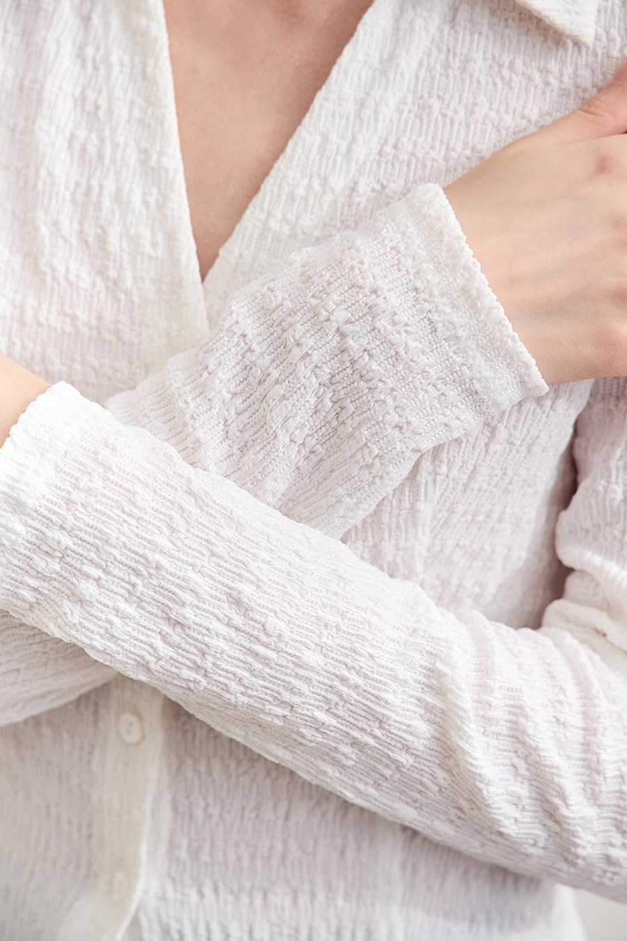 Textured Knitted Shirt|AMII-AMII.com