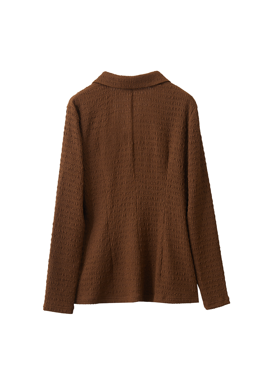 Textured Knitted Shirt|AMII-AMII.com