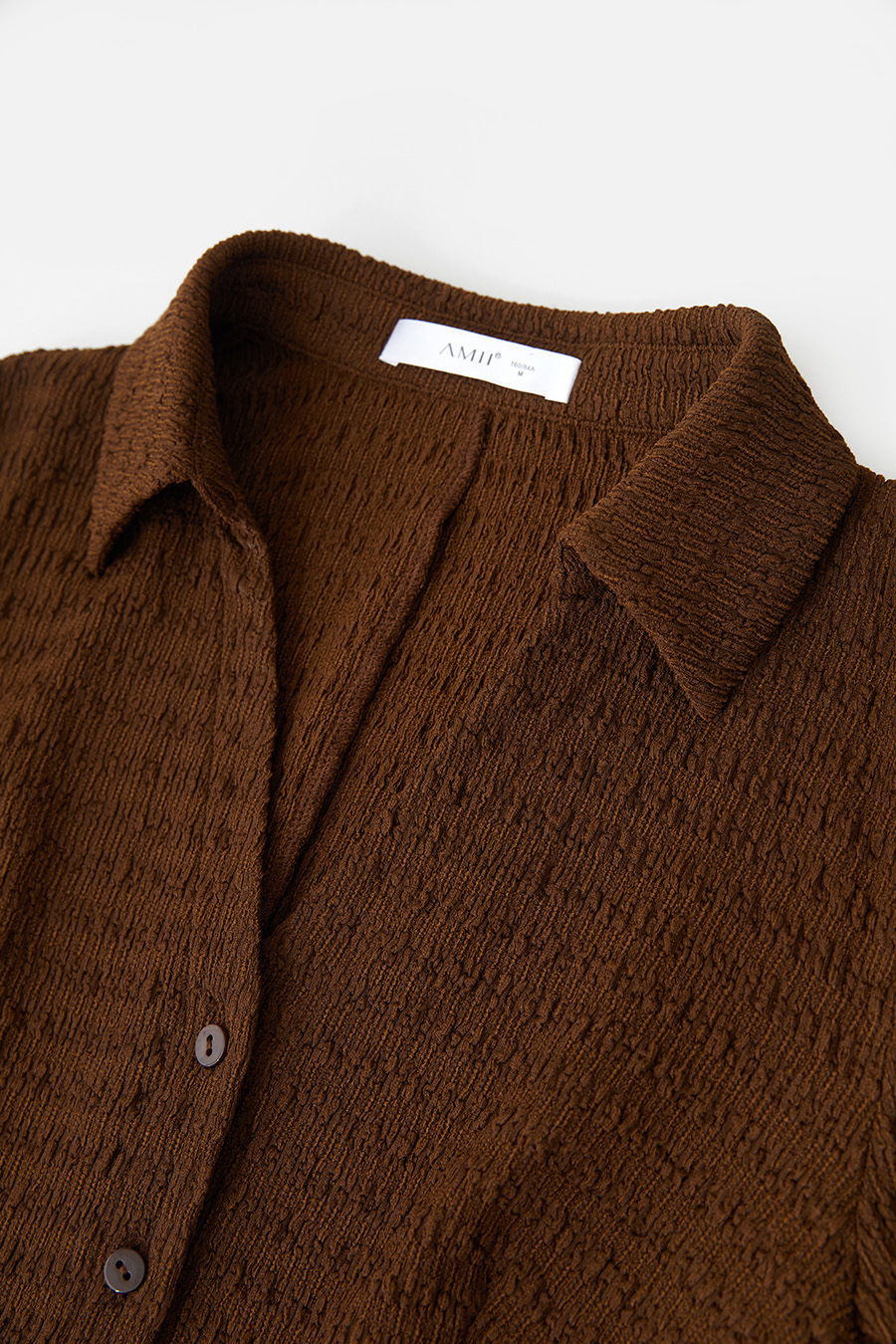 Textured Knitted Shirt|AMII-AMII.com