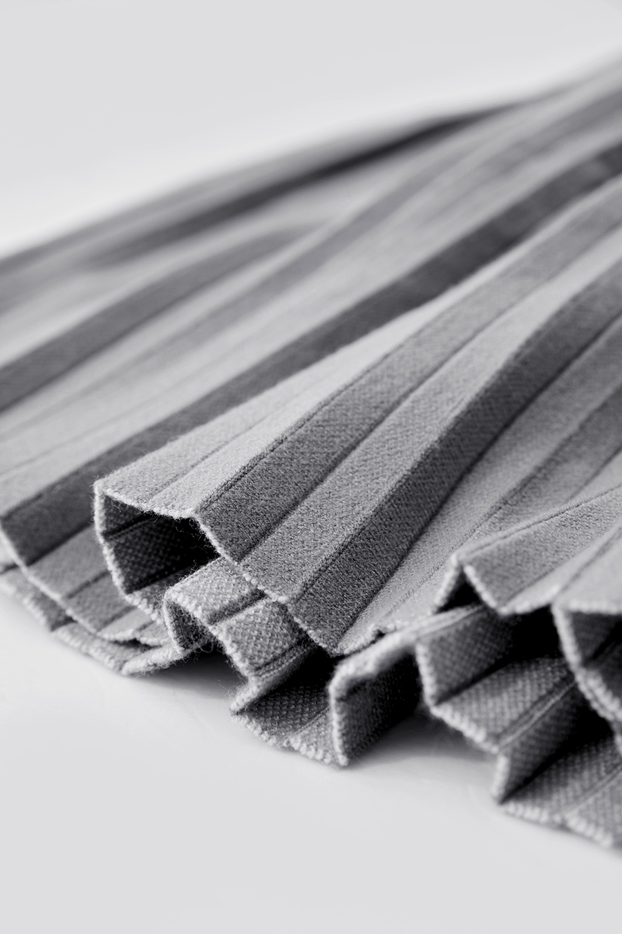 Color Block Pleated Midi Skirt|AMII-AMII.com