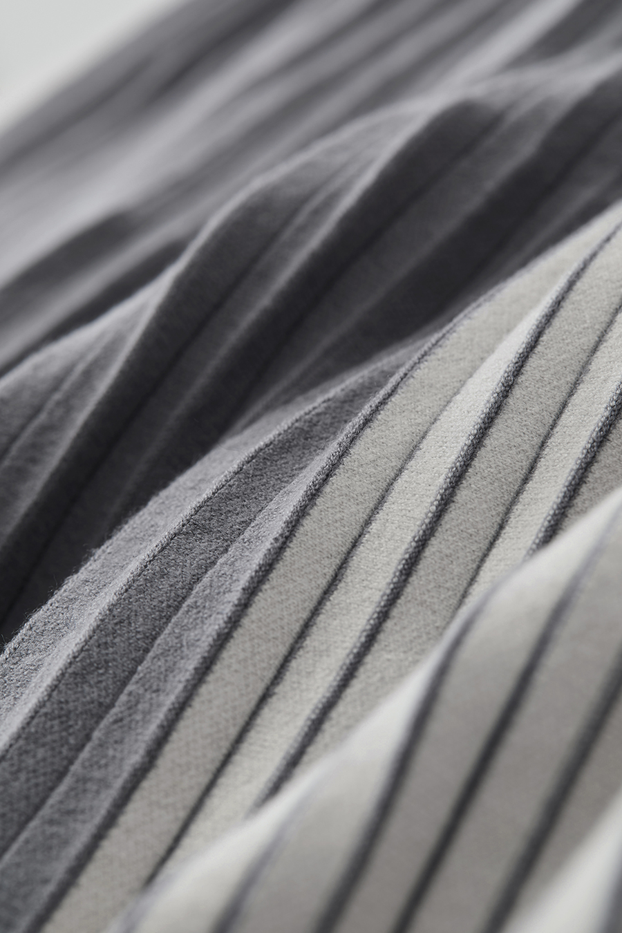 Color Block Pleated Midi Skirt|AMII-AMII.com