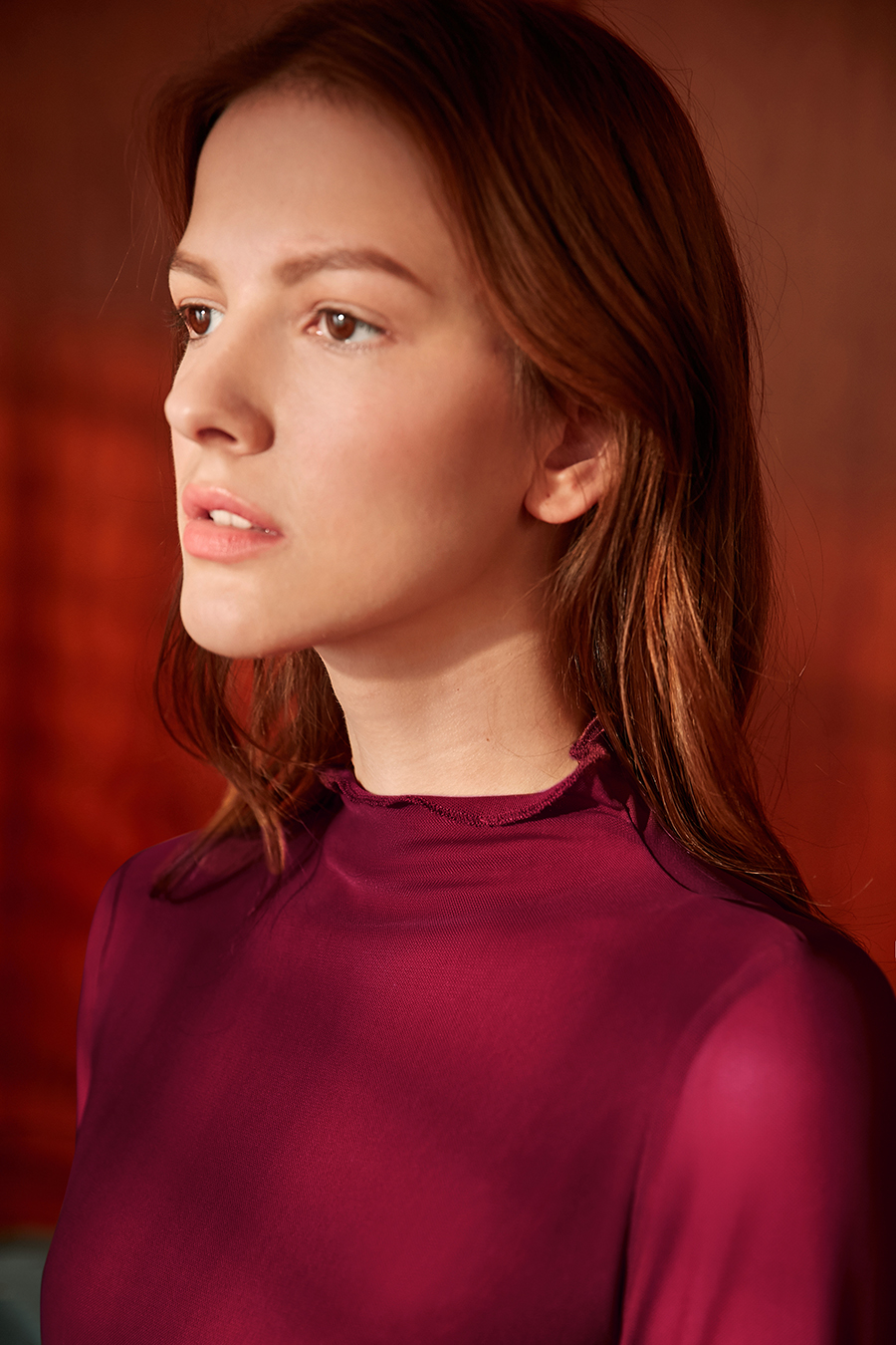 Slim Fit Sheer Mesh T - Shirt|AMII-AMII.com