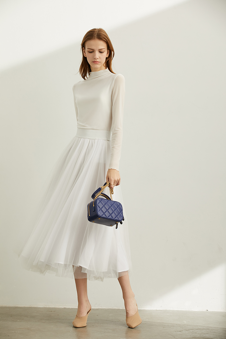 Slim Fit Sheer Mesh T - Shirt|AMII-AMII.com