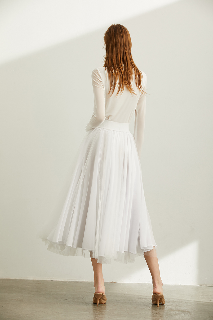 Slim Fit Sheer Mesh T - Shirt|AMII-AMII.com