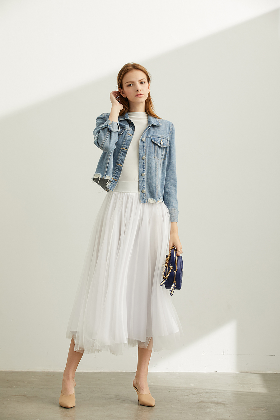 Slim Fit Sheer Mesh T - Shirt|AMII-AMII.com