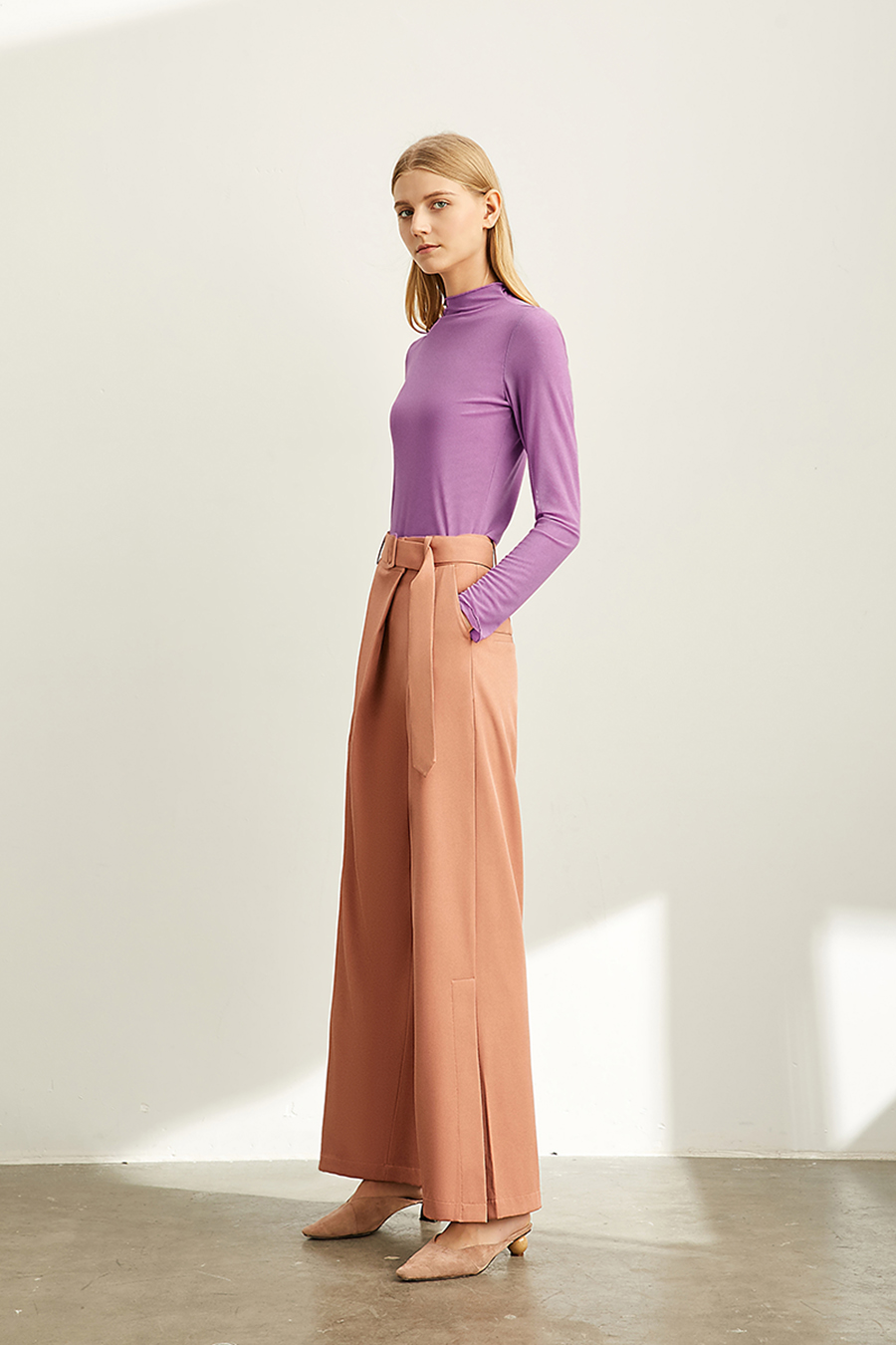 Slim Fit Sheer Mesh T - Shirt|AMII-AMII.com