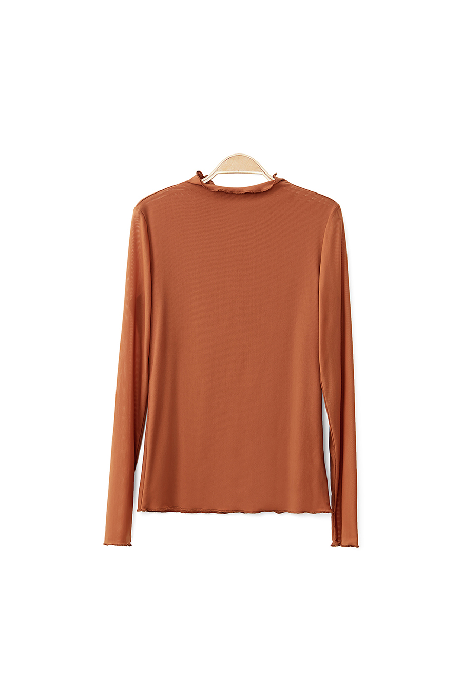 Slim Fit Sheer Mesh T - Shirt|AMII-AMII.com