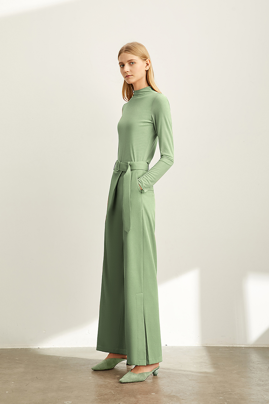 Slim Fit Sheer Mesh T - Shirt|AMII-AMII.com