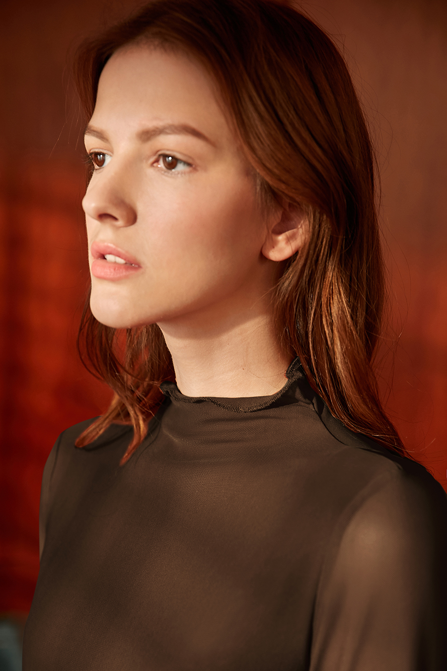 Slim Fit Sheer Mesh T - Shirt|AMII-AMII.com