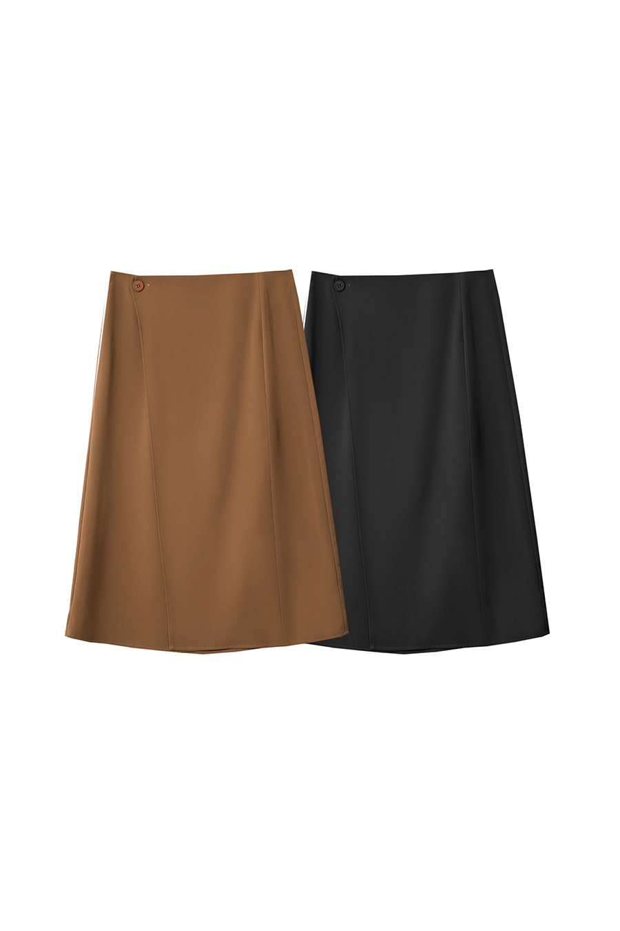 Asymmetric Design Midi Skirt|AMII-AMII.com