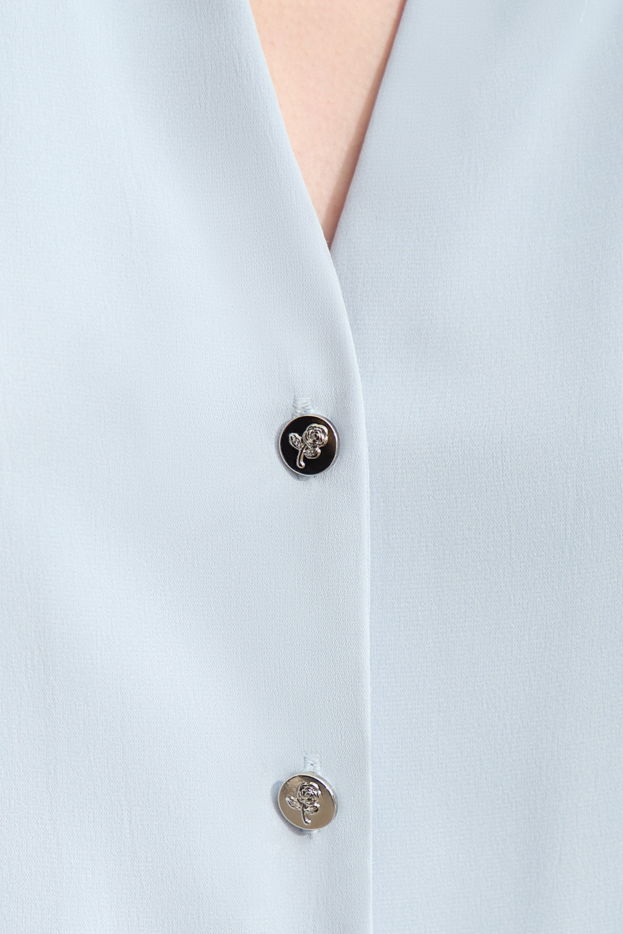 V-neck Lantern Sleeve Shirt