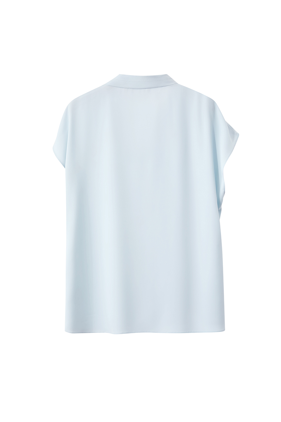 Imitation Acetate Cowl Neck Chiffon Blouse