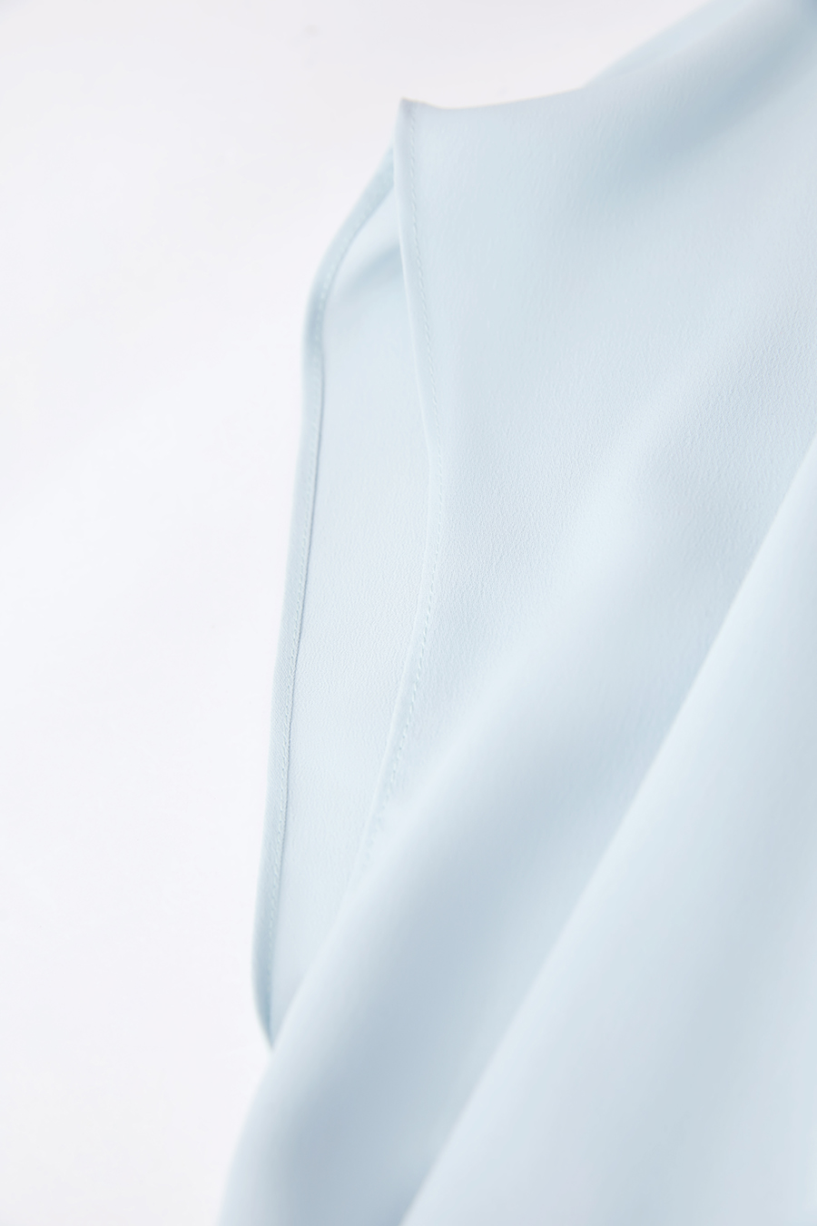 Imitation Acetate Cowl Neck Chiffon Blouse