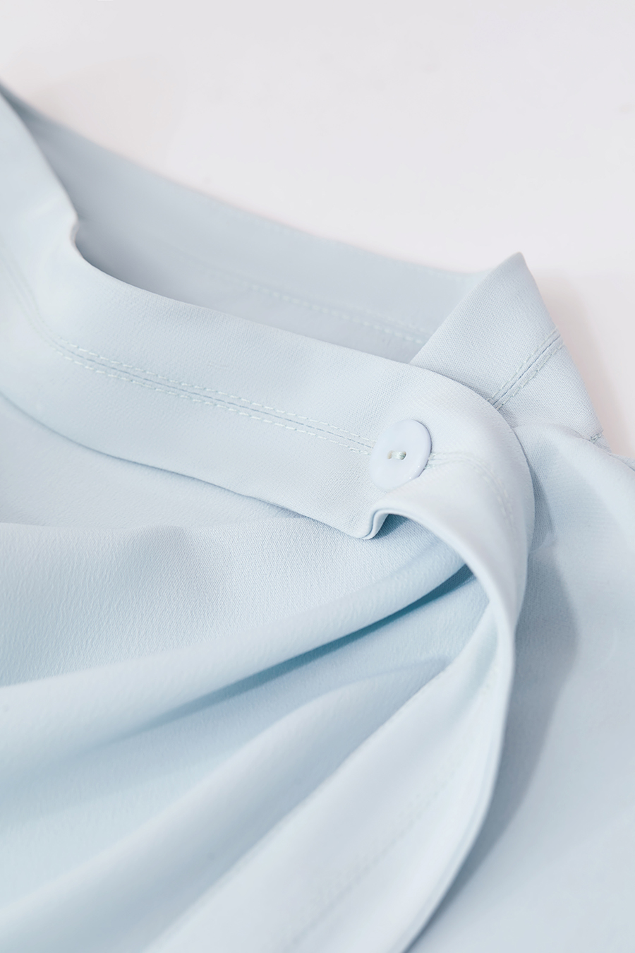 Imitation Acetate Cowl Neck Chiffon Blouse