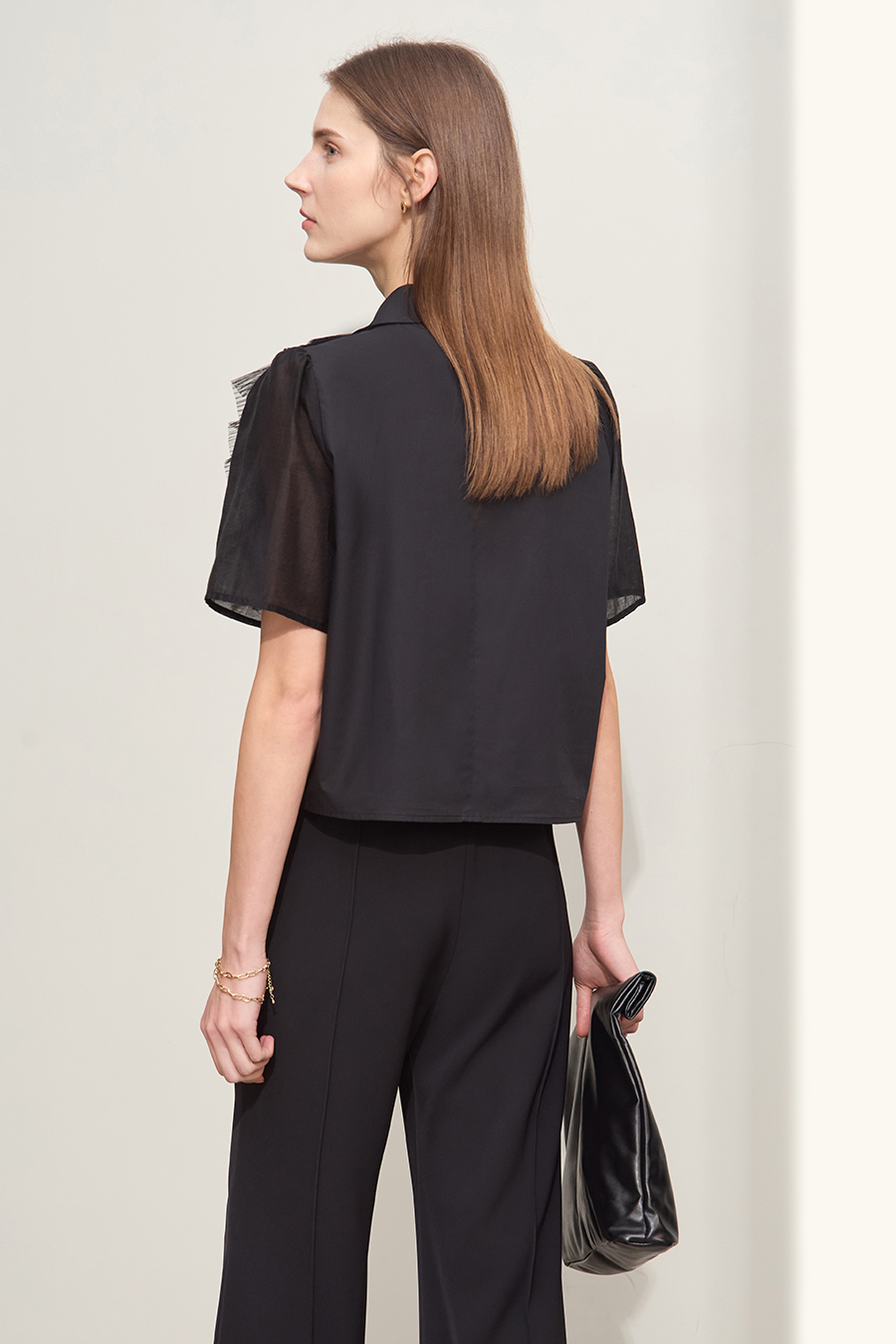 Cotton Tencel Splicing Shirt