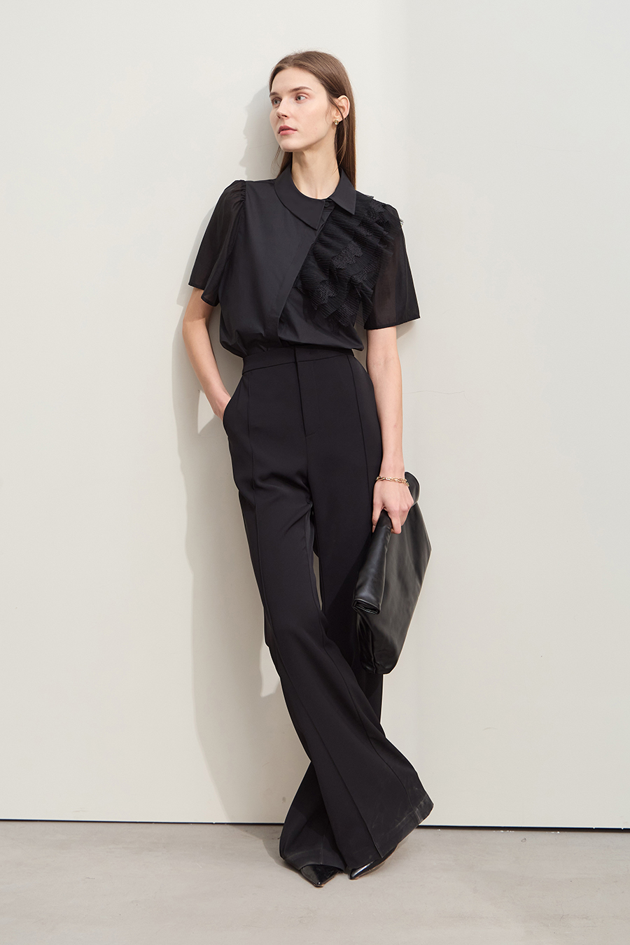 Cotton Tencel Splicing Shirt